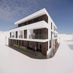 Multifunctional house Low-poly 3D model