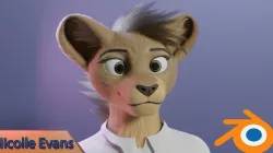 Nicolle Evans Anthro lioness 3D model