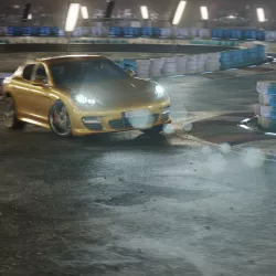Night Drifting Car Track Vehicle Ride Drift Race Light 3D model