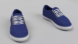 Nike sb like shoes Low-poly 3D model