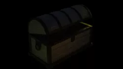 Old Wood Chest 3D model