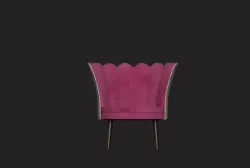 PBR Barrel Chair 3D model