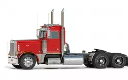 Peterbilt 379 2005 Day Cab Red 3D model