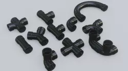 pipe bandle 3D model