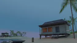 Remote tropical island 3D model