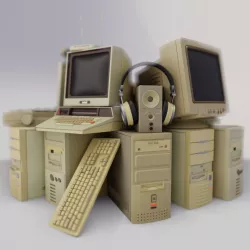 Retro computers 3D model