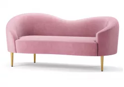 Ritz Velvet Loveseat 3D model