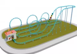 Roller Coaster 3D model