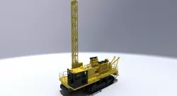 Rotary Drill Low-poly 3D model