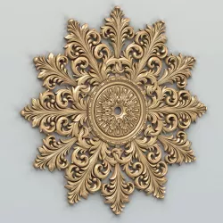 Round rosette 027 3D model