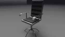 Sci Fi Office Chair Low-poly 3D model