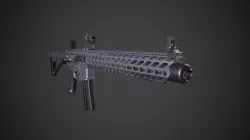 Sig Sauer MCX Virtus Low-poly 3D model