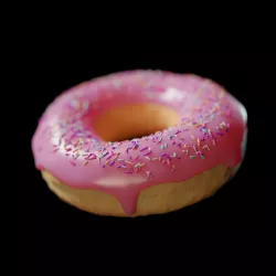 SIMPSONS DONUT Low-poly 3D model
