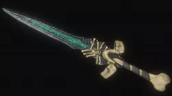 Skeleton Longsword Low-poly 3D model