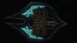 Skeleton Shield Low-poly 3D model