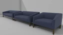 SOFA KILLE Low-poly 3D model