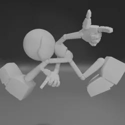 Sonic base model Male 3D model