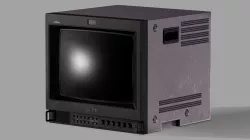 Sony Trinitron TV Set Low-poly 3D model