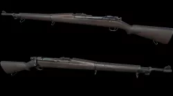 Springfield M1903A1 rifle Low-poly 3D model