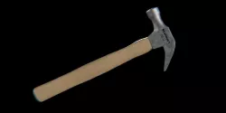 Stalwart claw Hammer brushed Low-poly 3D model
