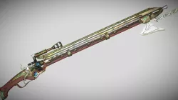 Steampunk Coil  Axe-Musket Low-poly 3D model