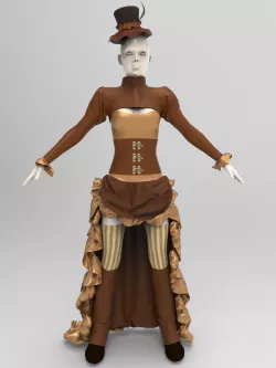 SteamPunk Outfit 3D model