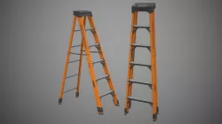 Step Ladder Low-poly 3D model