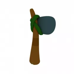 Stone age hammer 3D model