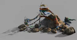 Stone-desert-color stone 3D model