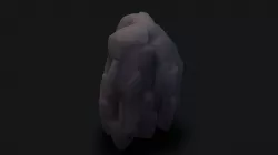 stylizedCliff Low-poly 3D model