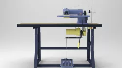 Tailors Industrial Blind Stitch Sewing Machine Low-poly 3D model