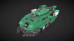 Tank Race Car 3D Model 3D model
