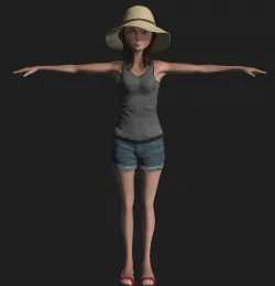 Teen Girl 3D model