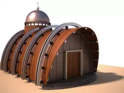 Temporary Chapel Church Temple Carthedral 3D model