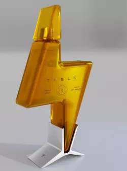 Tesla Tequila - 2020 Teslaquila bottle Low-poly 3D model