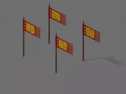 The Big Dipper-Flag 17 3D model