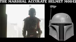 The Marshal Cobb Vanth Mandalorian Accurate Helmet 3D model