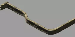 Topography-Embankment-River Dam 32 3D model