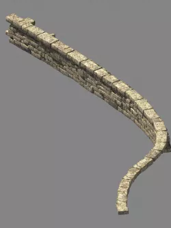 Topography-Embankment-River Dam 38 3D model