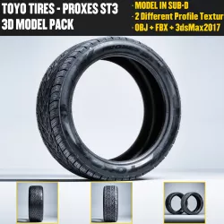 TOYO PROXES ST3 Low-poly 3D model