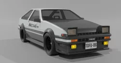 Toyota AE86 Trueno 3dmodeling 3D model