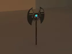 two-sided axe Low-poly 3D model