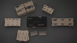 Ultimate weapons and scopes pack Low-poly 3D model
