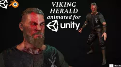 VIKING HERALD UNITY PACKAGE Low-poly 3D model