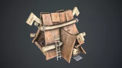 Viking House Low-poly 3D model
