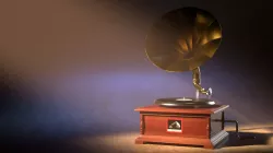 Vintage Gramophone from His masters voice 3D model