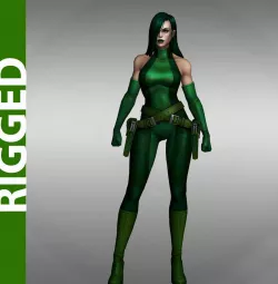Viper 3D Rigged Model 3D model