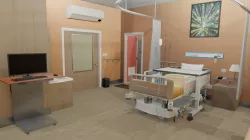 VRHospital Room 3d model Low-poly 3D model