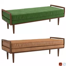 West Elm Nico Bench 3D model