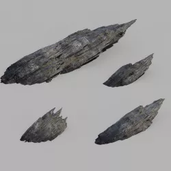 White Wave Beach Whirlpool-Reef 01 3D model